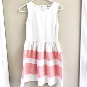 bar III white and pink dress